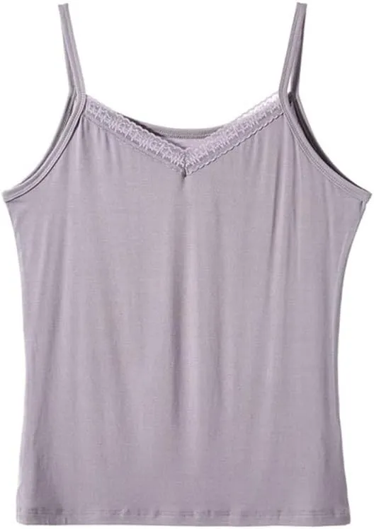 JSEIAJB V-Neck Camisole Vest Women's Undershirt Sleeveless T-Shirt Top Undershirt