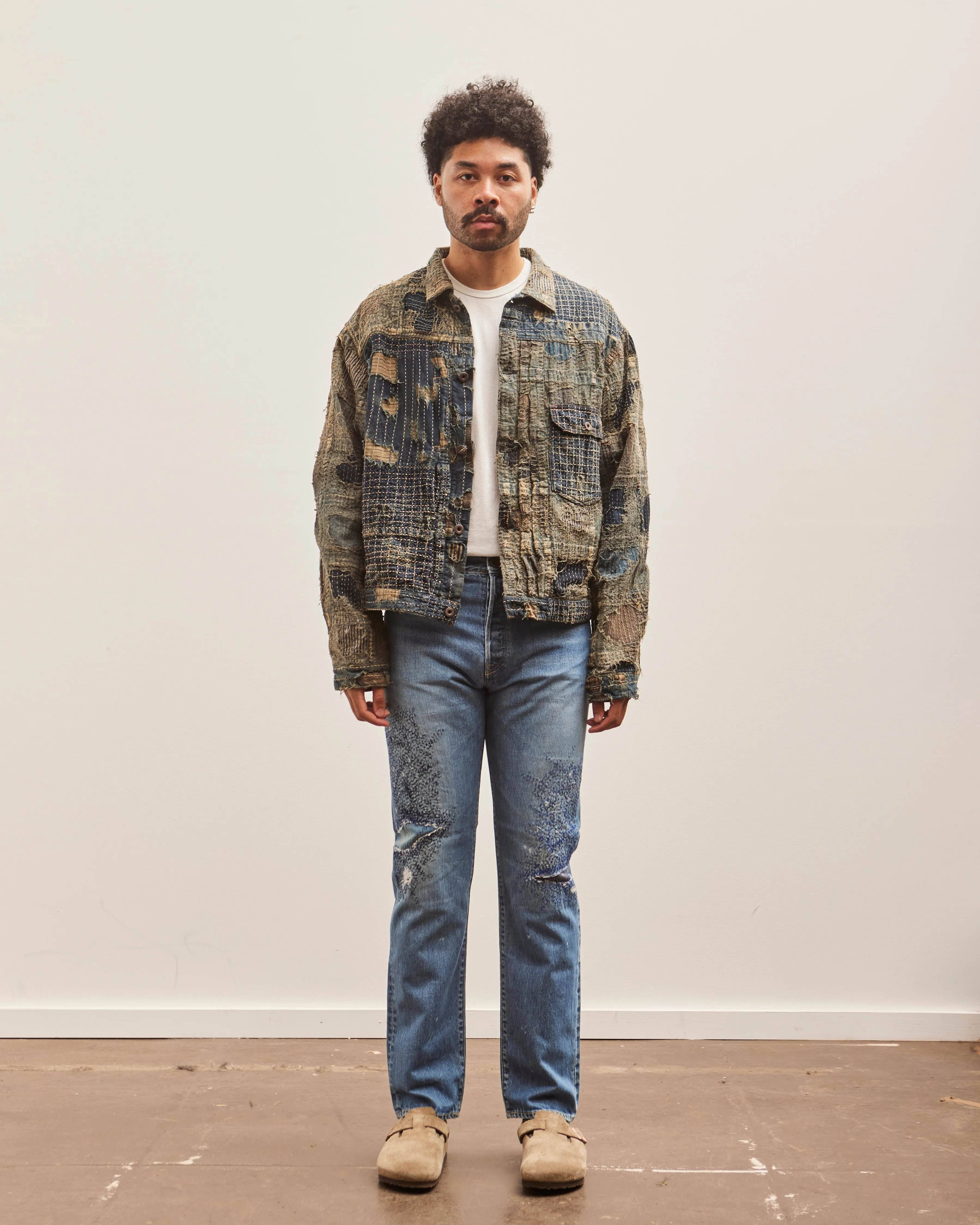 Kapital BORO SPRING 1st Jacket, Indigo