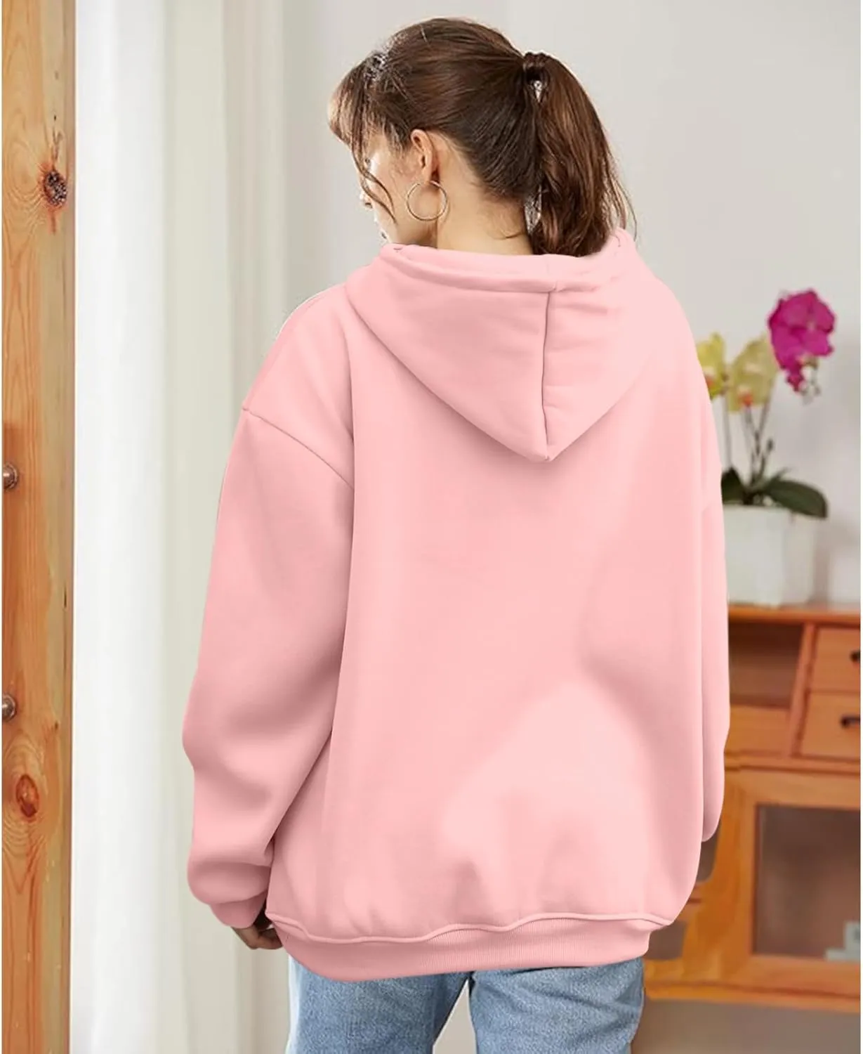KEEVICI Womens Cute Hoodies Sweatshirts for Teen Girls Panda Graphic Kawaii Hoodie Preppy Aesthetic Pullover