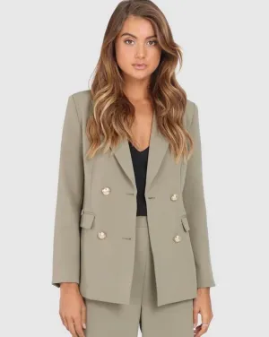 Kendra khaki blazer