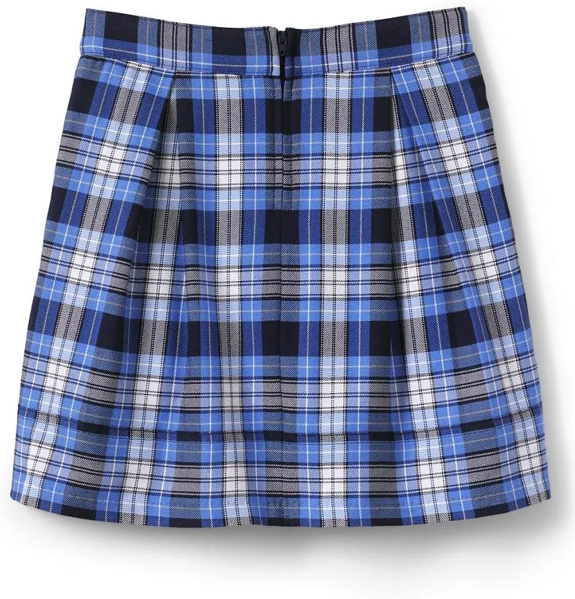 Lands' End School Uniform Women's Plaid Pleated Skort Top of Knee