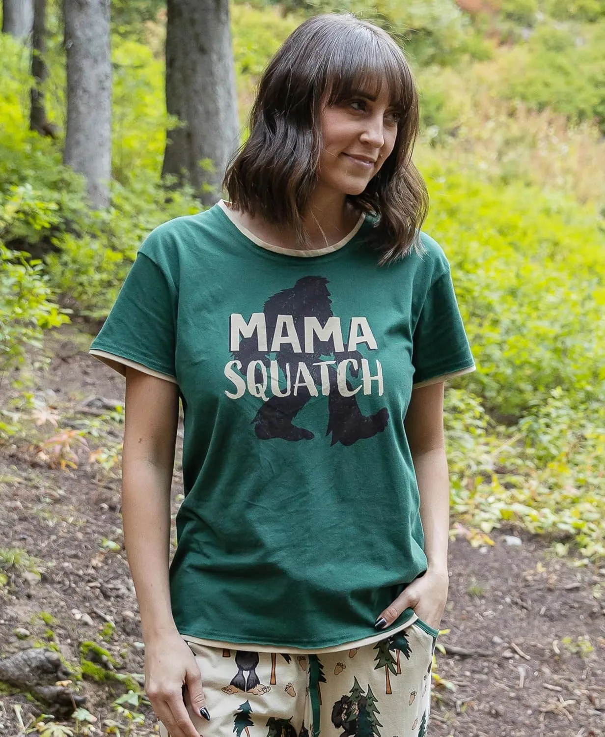 Lazy One Pajamas for Women, Cute Moose Pajama Pants and Top Separates