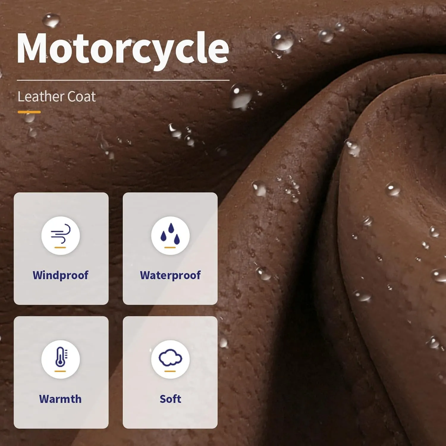 Leather Jackets for Men,Stand Collar Zip Up Motorcycle Biker Bomber Jacket With Removable Hood