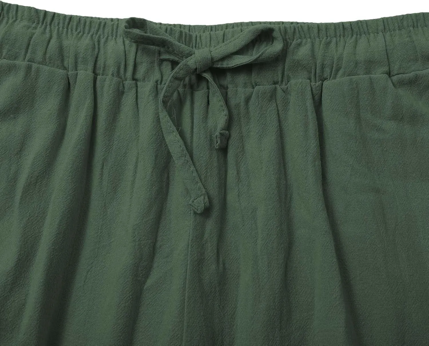 Linen Capri Pants Spring Summer Wide Leg Linen Trousers for Women Loose Pant Womens Summer