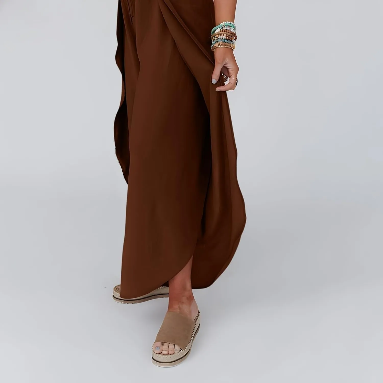 Linen Pants Women Wide Leg Summer Linen Pants Leg Drawstring Elastic High Waist Pant Linen Blend Pants Linen Outfit