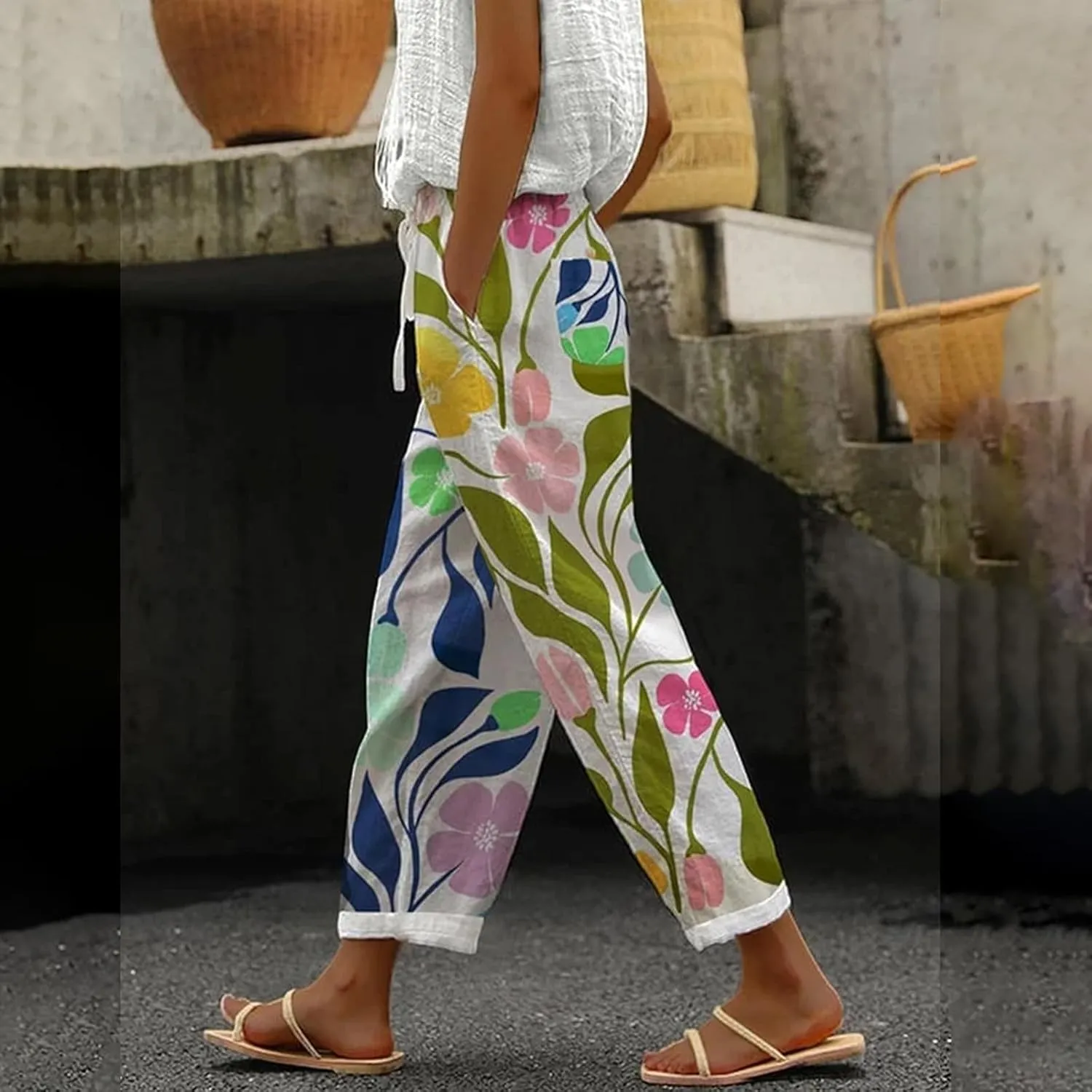 Linen Trousers for Women Womens Linen Pants Linen Blend Pants