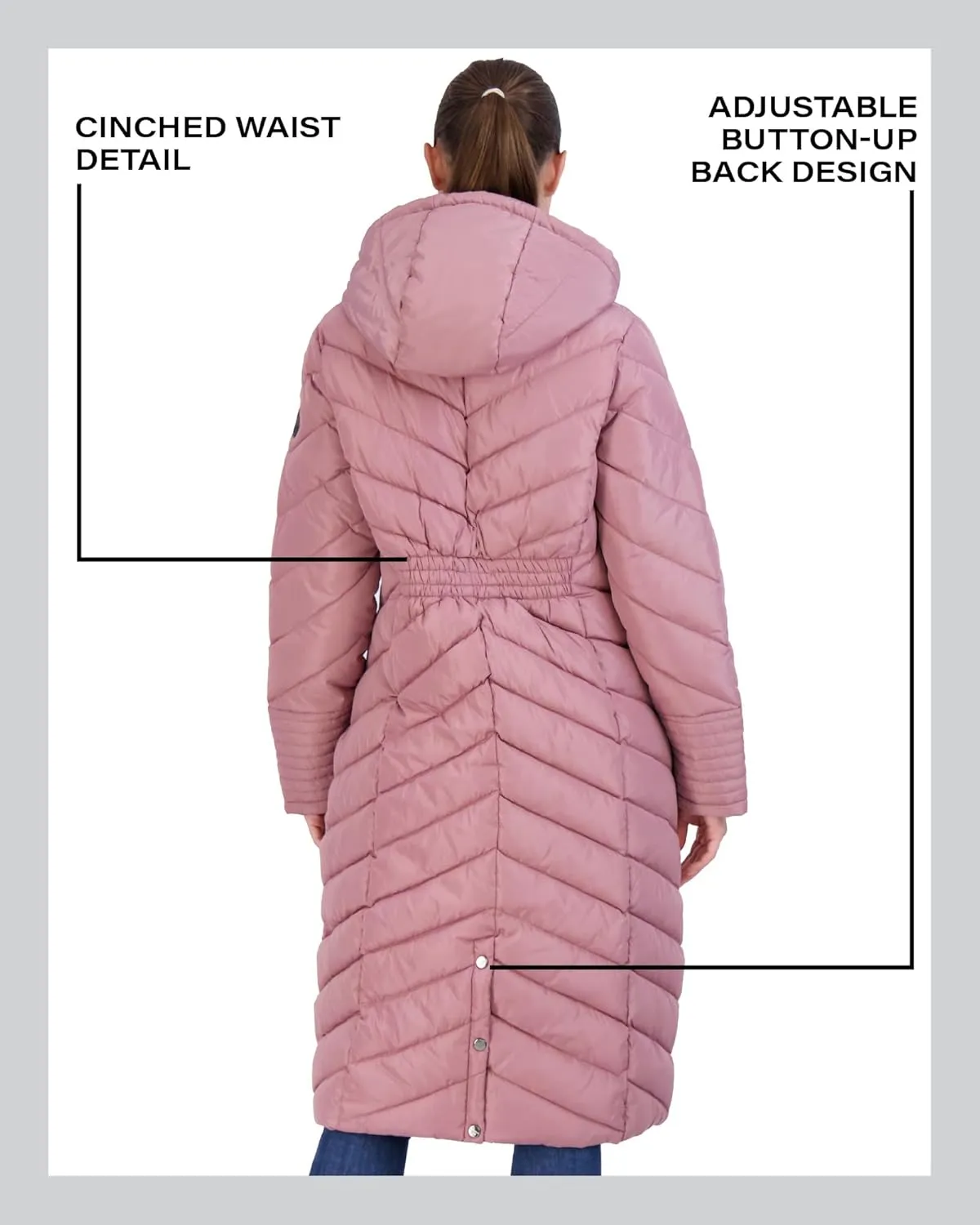 Madden Girl Women's Maxi Puffer Jacket - Long Quilted Puffer Coat (Sizes: S-3X)