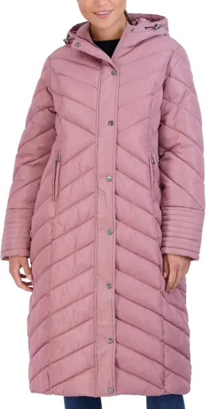 Madden Girl Women's Maxi Puffer Jacket - Long Quilted Puffer Coat (Sizes: S-3X)