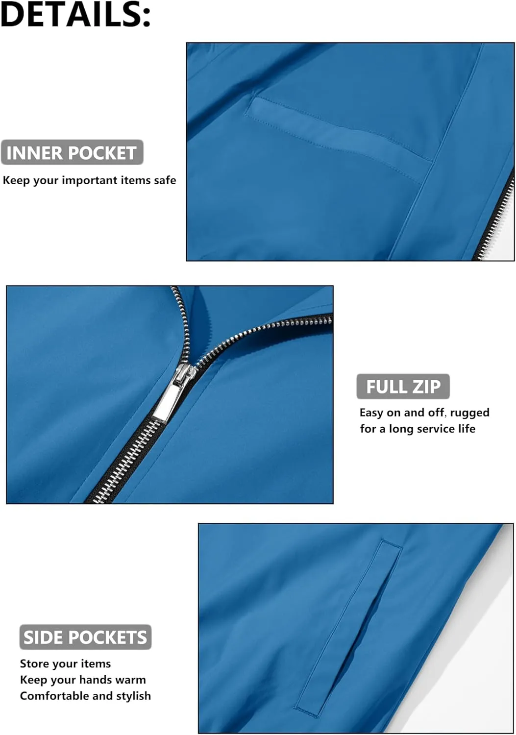 MAGCOMSEN Men's Bomber Jacket Lightweight Casual Zip Up Windbreaker Spring Fall Golf Coat with Pockets