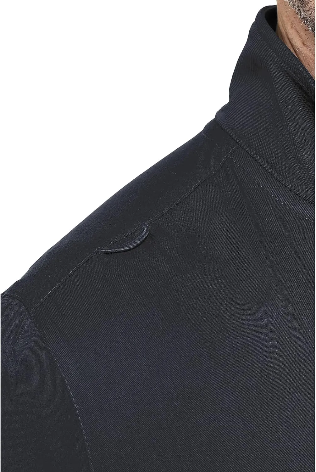 Med Couture Men's Warm-Up Jacket with 3 Pockets, Zip Front Closure and 2-Way Stretch Fabric - MC7678