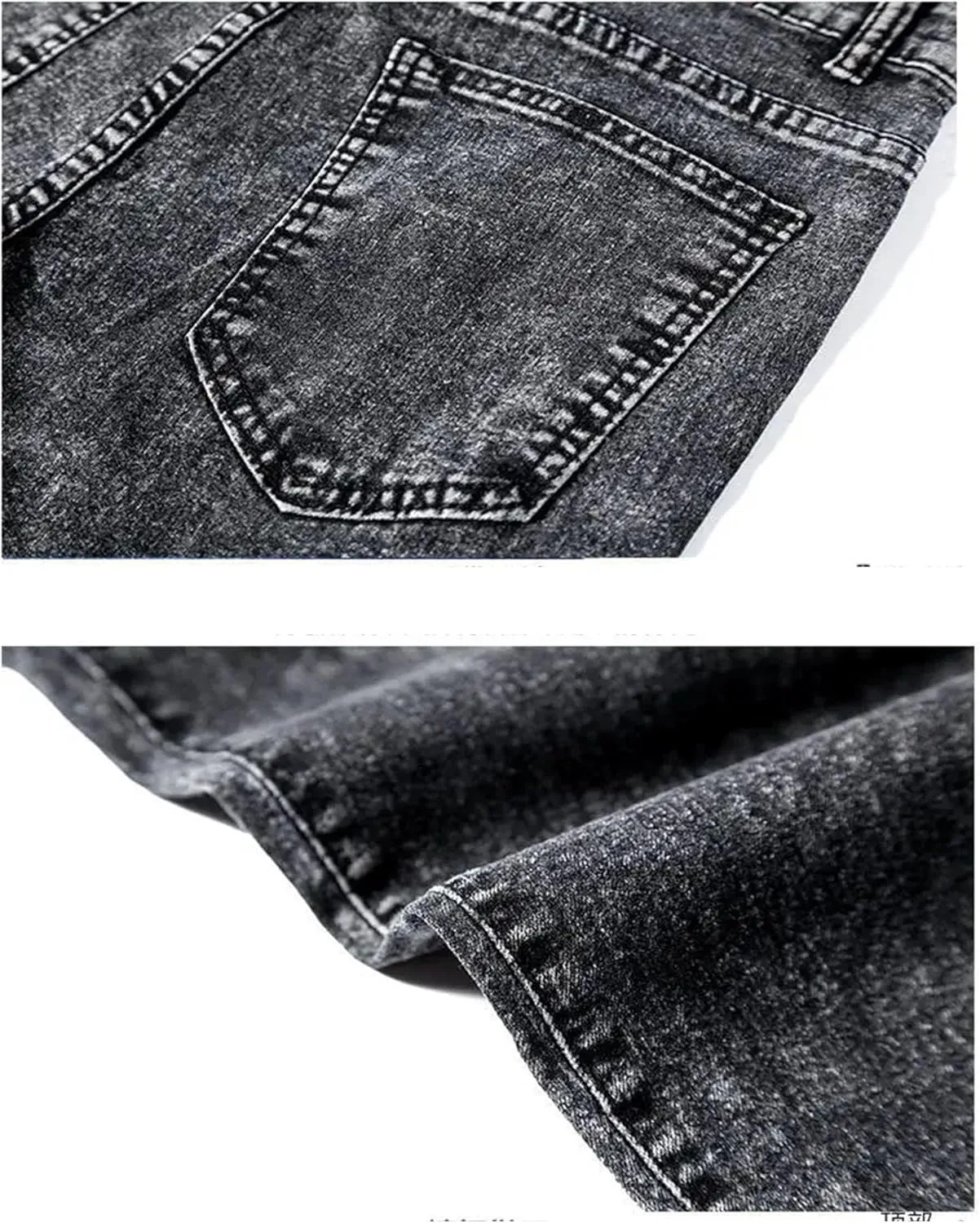 Men Slim Denim Suit Single Breasted Denim Jacket Jeans Two Piece Set