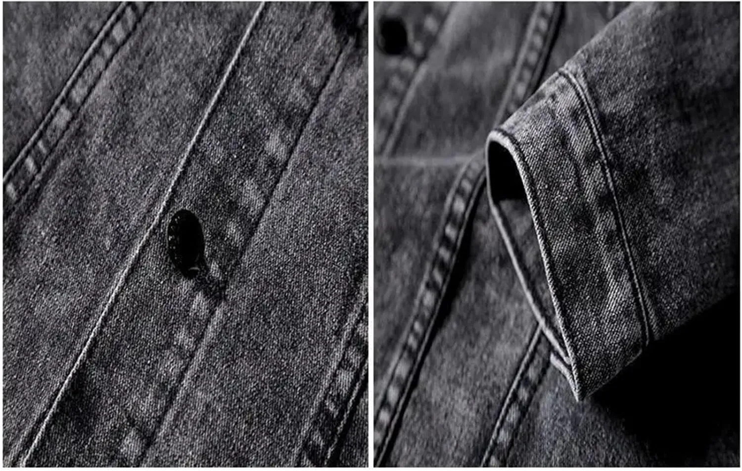 Men Slim Denim Suit Single Breasted Denim Jacket Jeans Two Piece Set