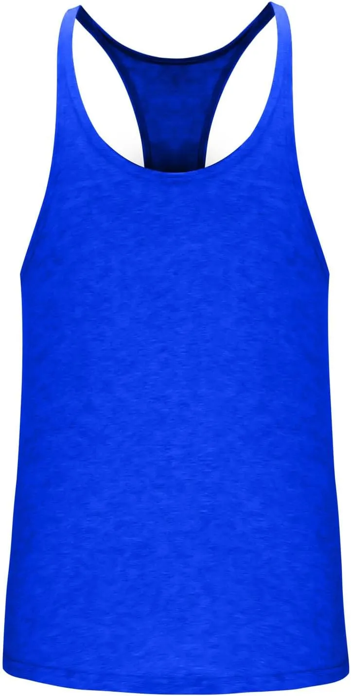 Mens Basic Stringer Tank Tops Y-Back Bodybuilding Muscle Sleeveless T-Shirts Cotton Gym Workout Fitness Tank Shirt