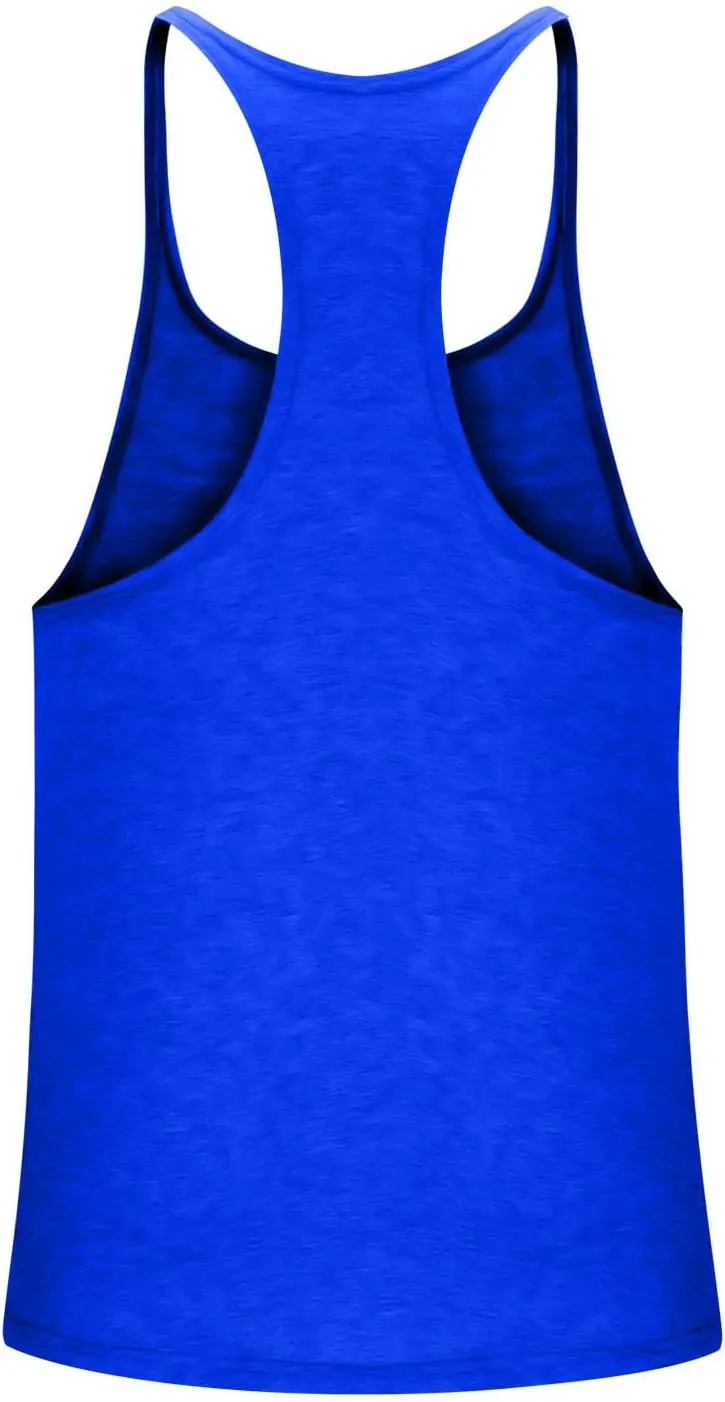 Mens Basic Stringer Tank Tops Y-Back Bodybuilding Muscle Sleeveless T-Shirts Cotton Gym Workout Fitness Tank Shirt