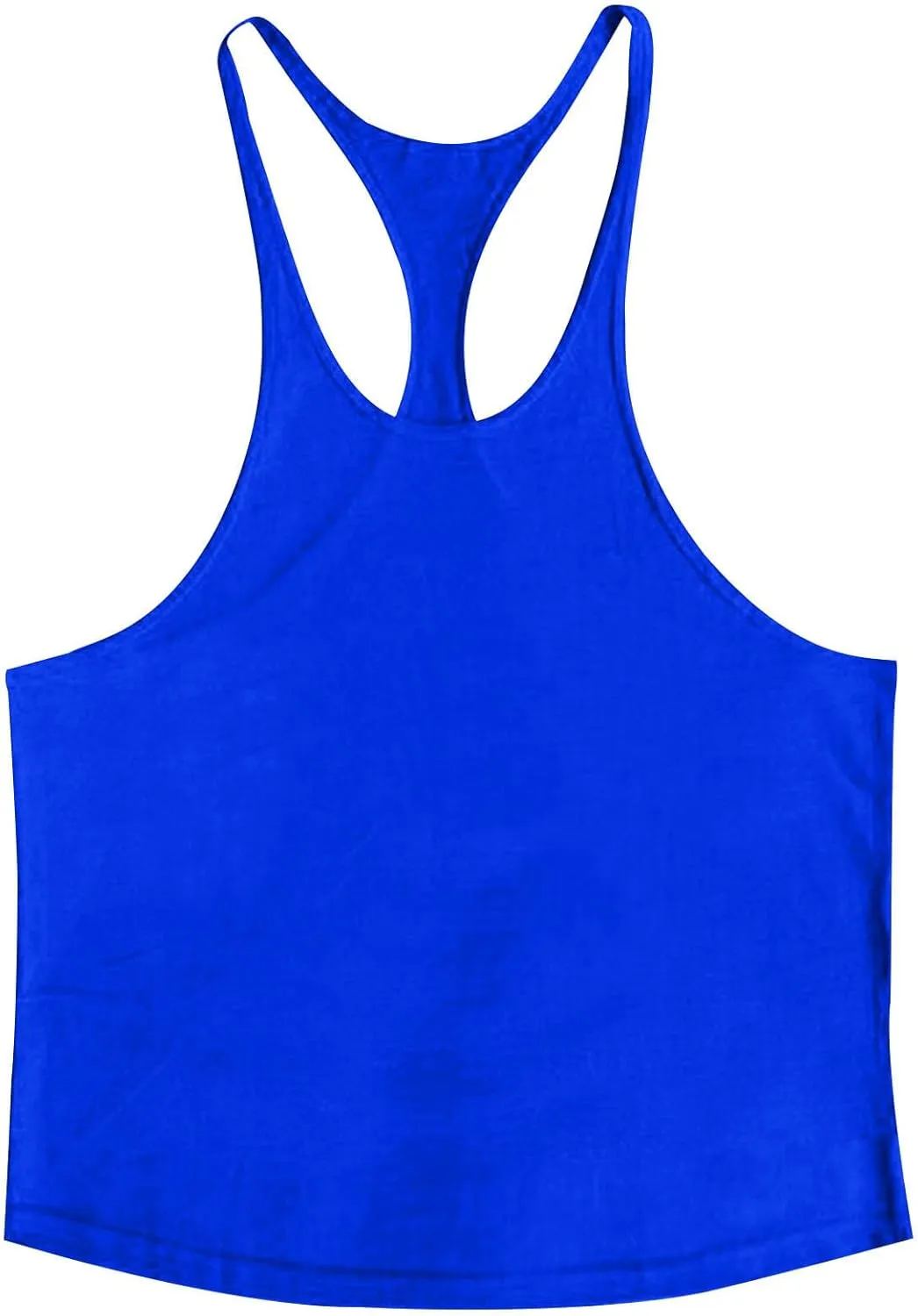 Mens Basic Stringer Tank Tops Y-Back Bodybuilding Muscle Sleeveless T-Shirts Cotton Gym Workout Fitness Tank Shirt