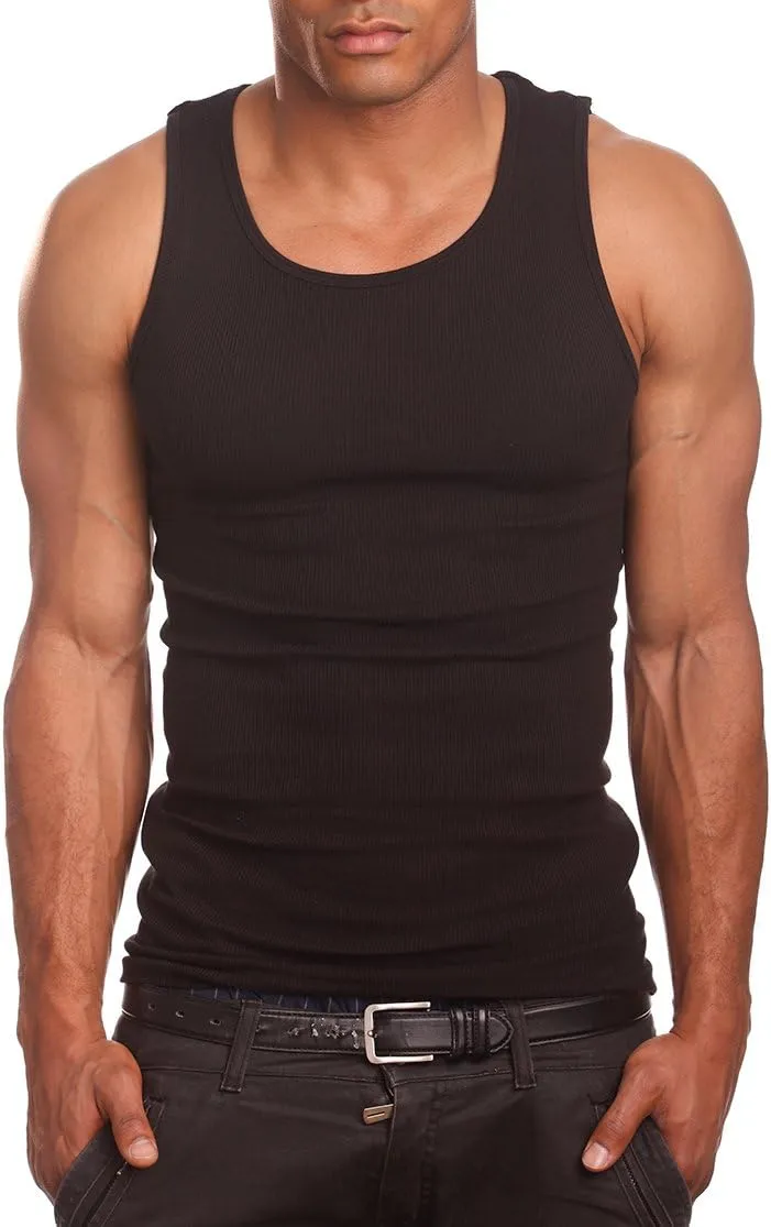 Mens Camo Muscle Tank Top Gym Work Out Super Thick 3 Pack