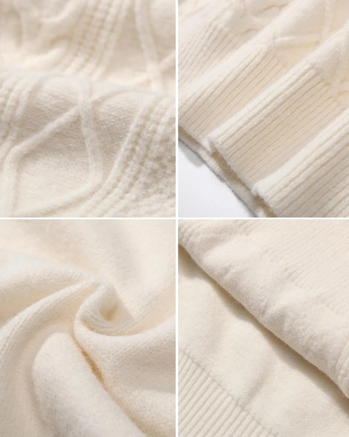 Mens Oversized Sweater Unisex Long Sleeve Cable Knit Sweaters Aesthetic Streetwear Casual Sweater Jumper Tops