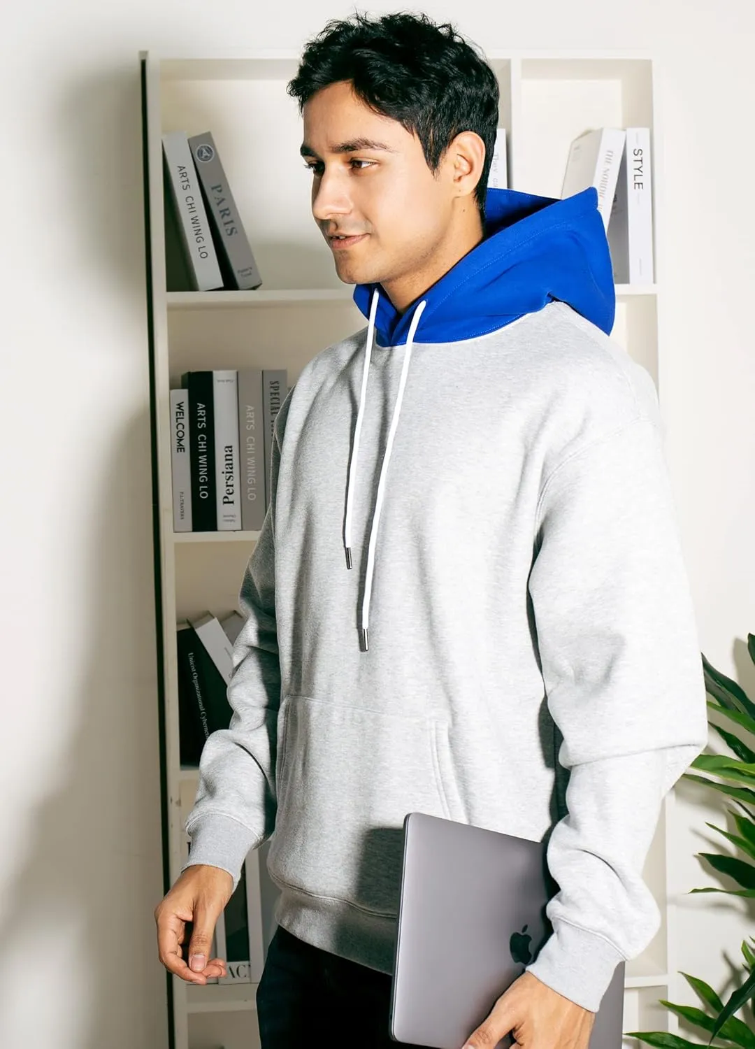 Men's Sweatshirt Fleece Hoodie, Cotton-Blend Plush Fleece Pullover Hoodie