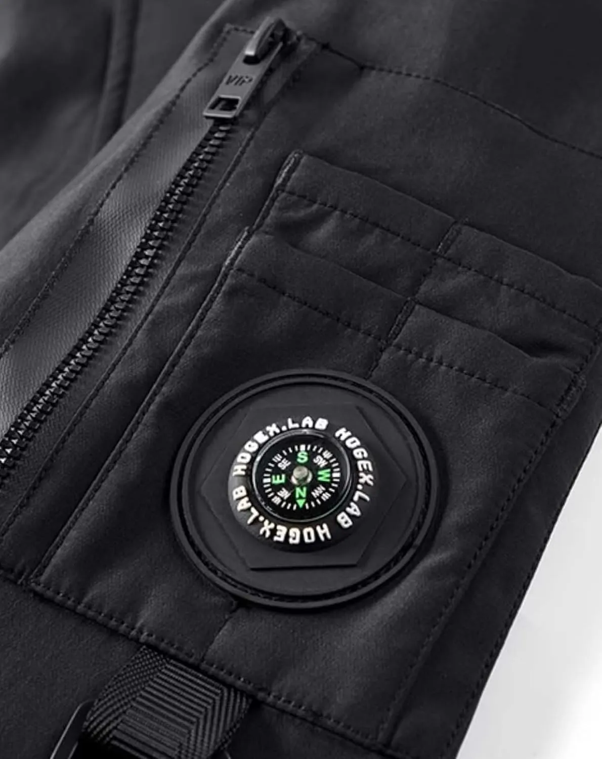 MFCT Men's Techwear Waterproof Windbreaker with Funnel Hoodie