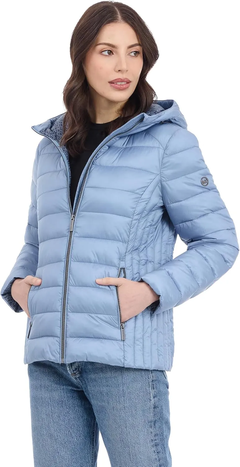 Michael Kors Women's Hooded Packable Puffer Jacket