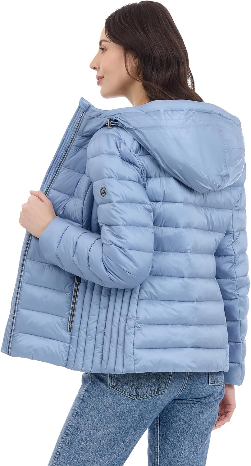 Michael Kors Women's Hooded Packable Puffer Jacket