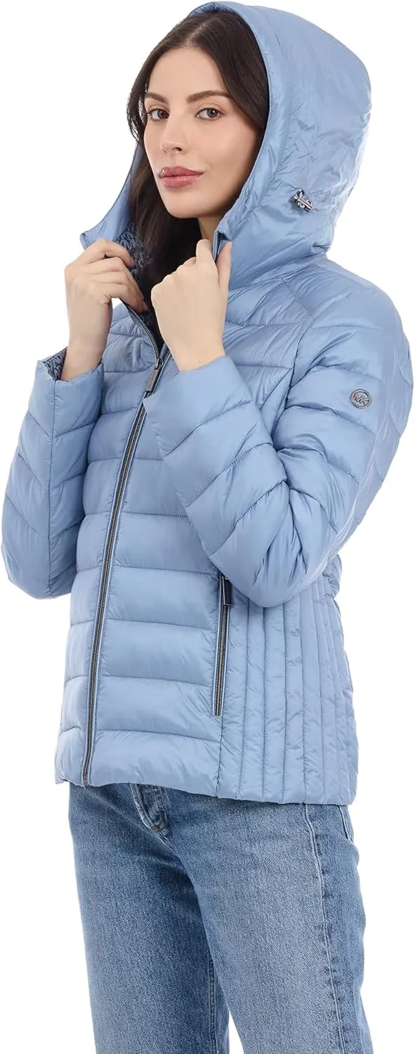 Michael Kors Women's Hooded Packable Puffer Jacket