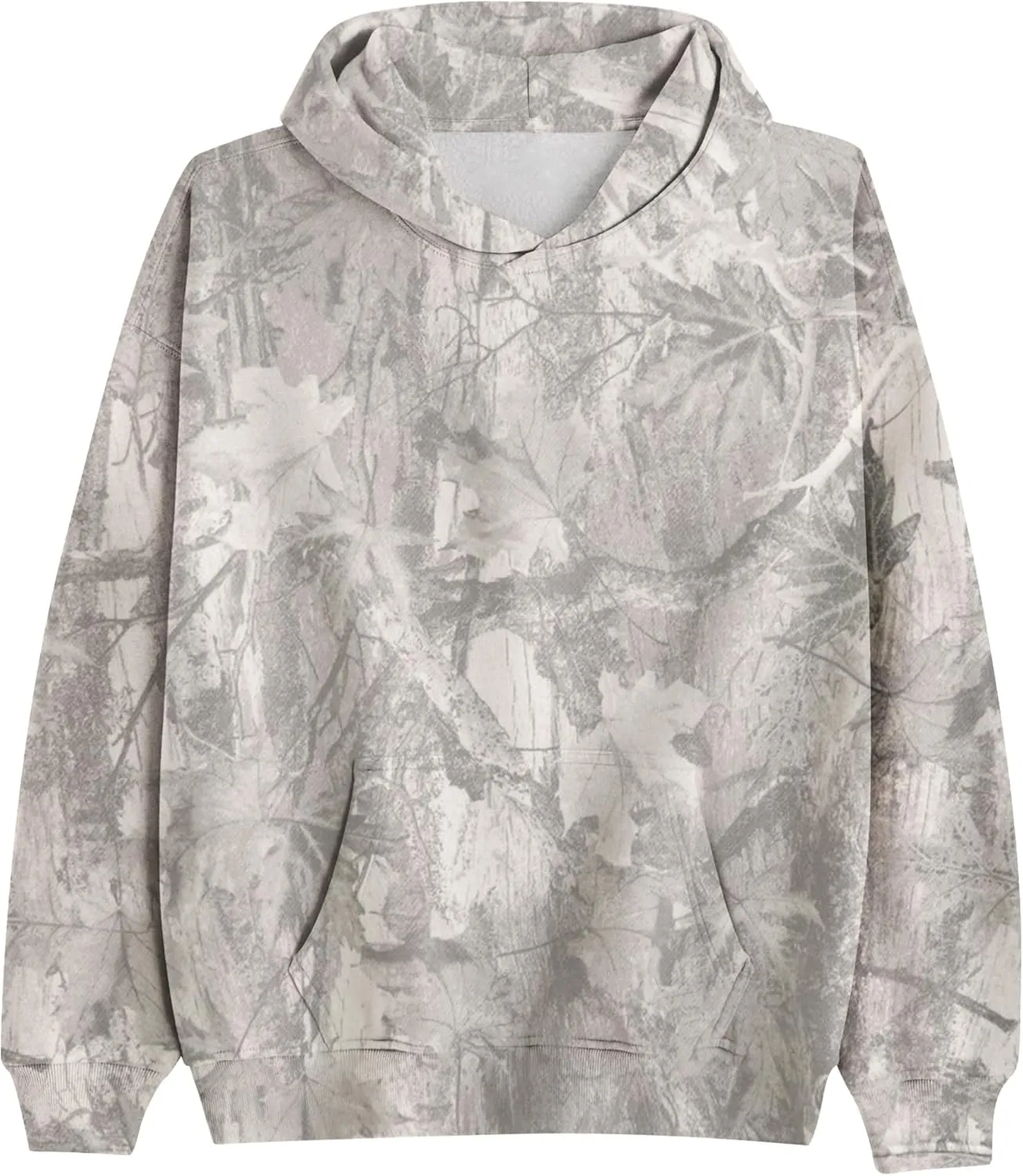 MISSACTIVER Camo Oversized Hoodies For Women Men Long Sleeve Fleece Hooded Sweatshirt Drop Shoulder Pullover With Pocket