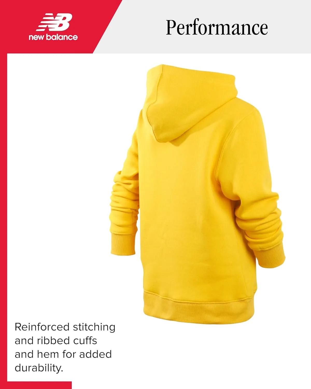 New Balance Boys' Sweatshirt - Basketball Active Fleece Pullover Hoodie (Size: 4-20)