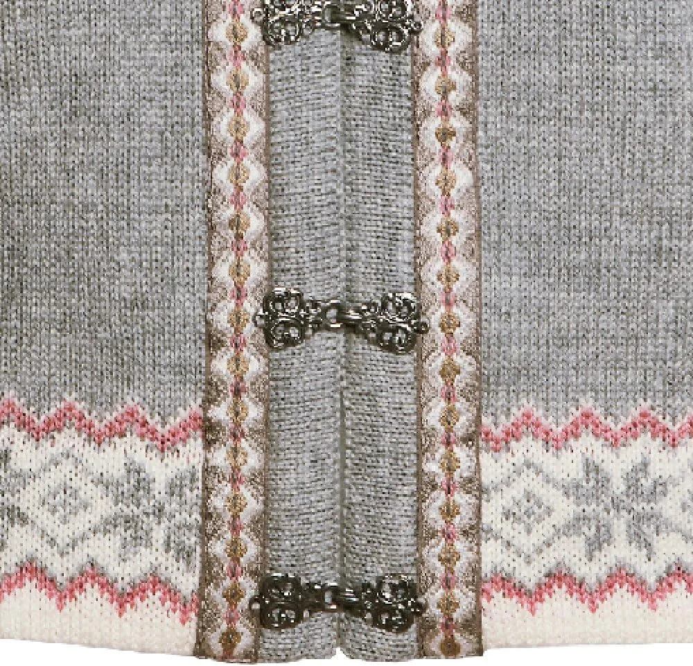 Norlender Norwegian 100% Wool Voss Cardigan Sweater w/Free 100% Wool Ski Cap