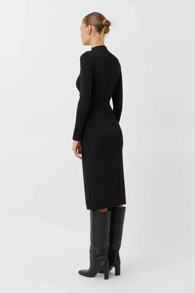 Olea Long Sleeve Top Black