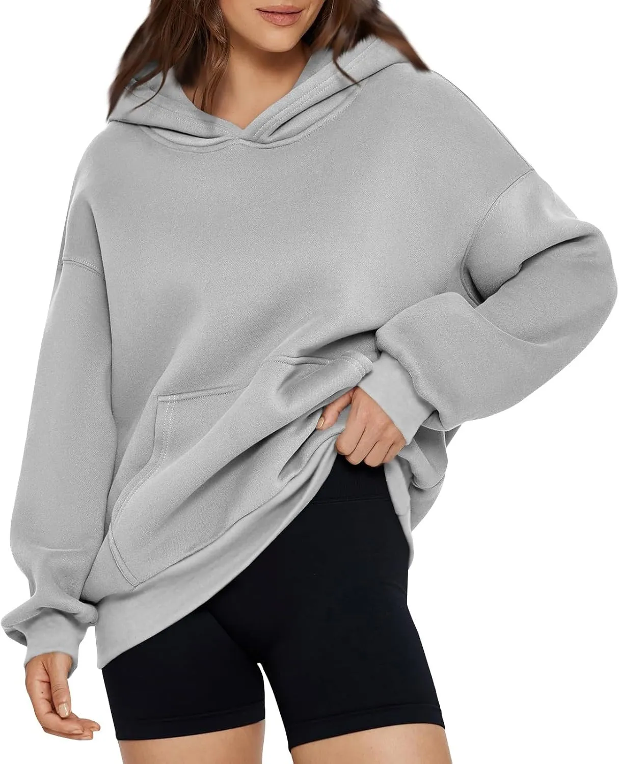 Oversized Hoodies for Women Fleece Pullover Pocket Loose Fit Y2k Hoodie Preppy Cute Sweatshirts Winter Sweaters