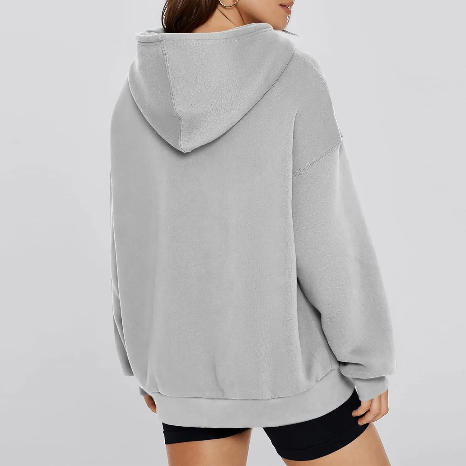 Oversized Hoodies for Women Fleece Pullover Pocket Loose Fit Y2k Hoodie Preppy Cute Sweatshirts Winter Sweaters