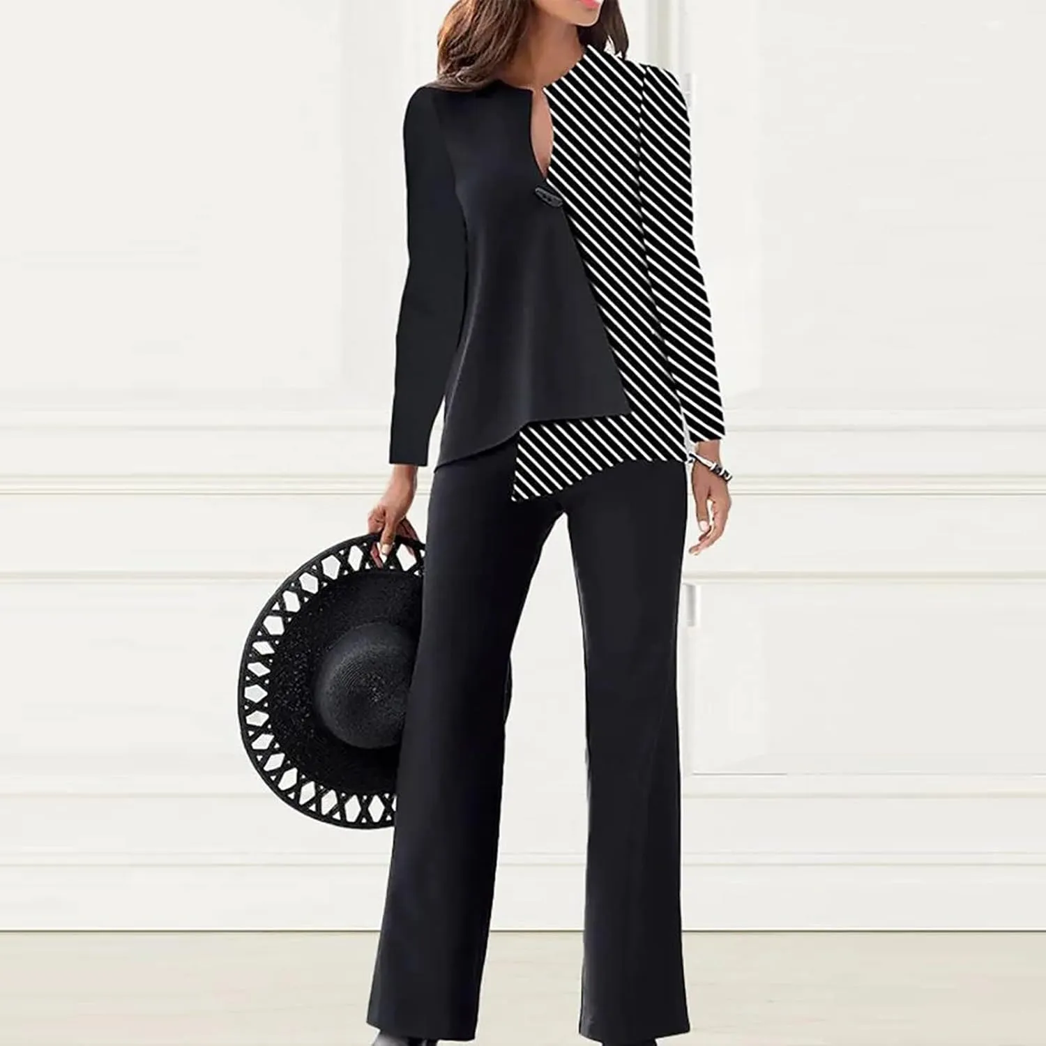 Pants Suits for Women Dressy Sexy 2023 Trendy Blazer and Pants Set Business Wedding Pant Suits Formal 2 Piece Outfits