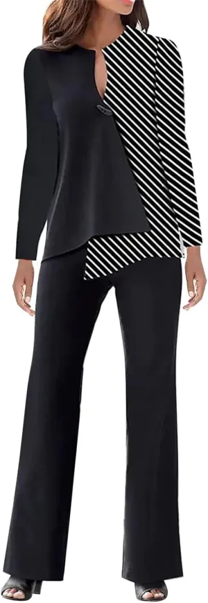 Pants Suits for Women Dressy Sexy 2023 Trendy Blazer and Pants Set Business Wedding Pant Suits Formal 2 Piece Outfits