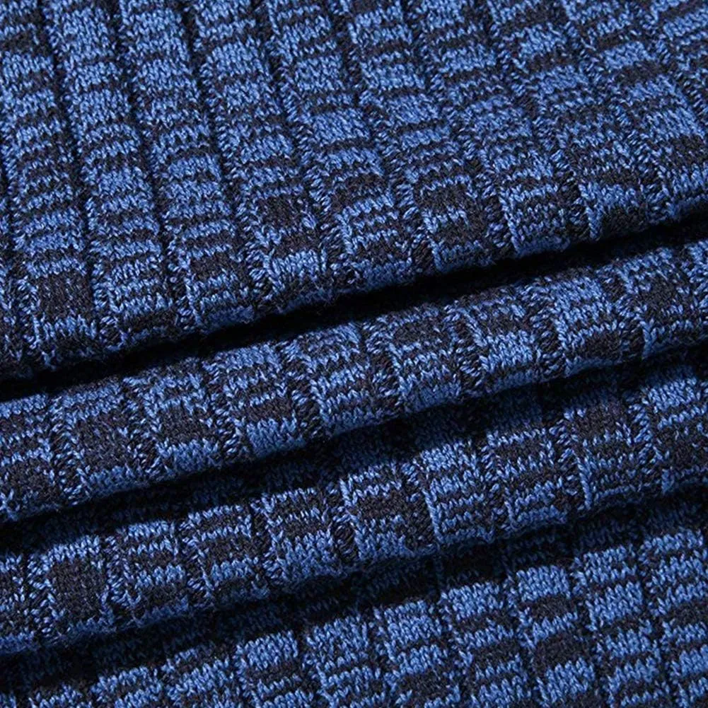 Pioneer Camp Men's Cardigan Sweaters Full Zip Up Stand Collar Slim Fit Casual Knitted Sweater with 2 Front Pockets
