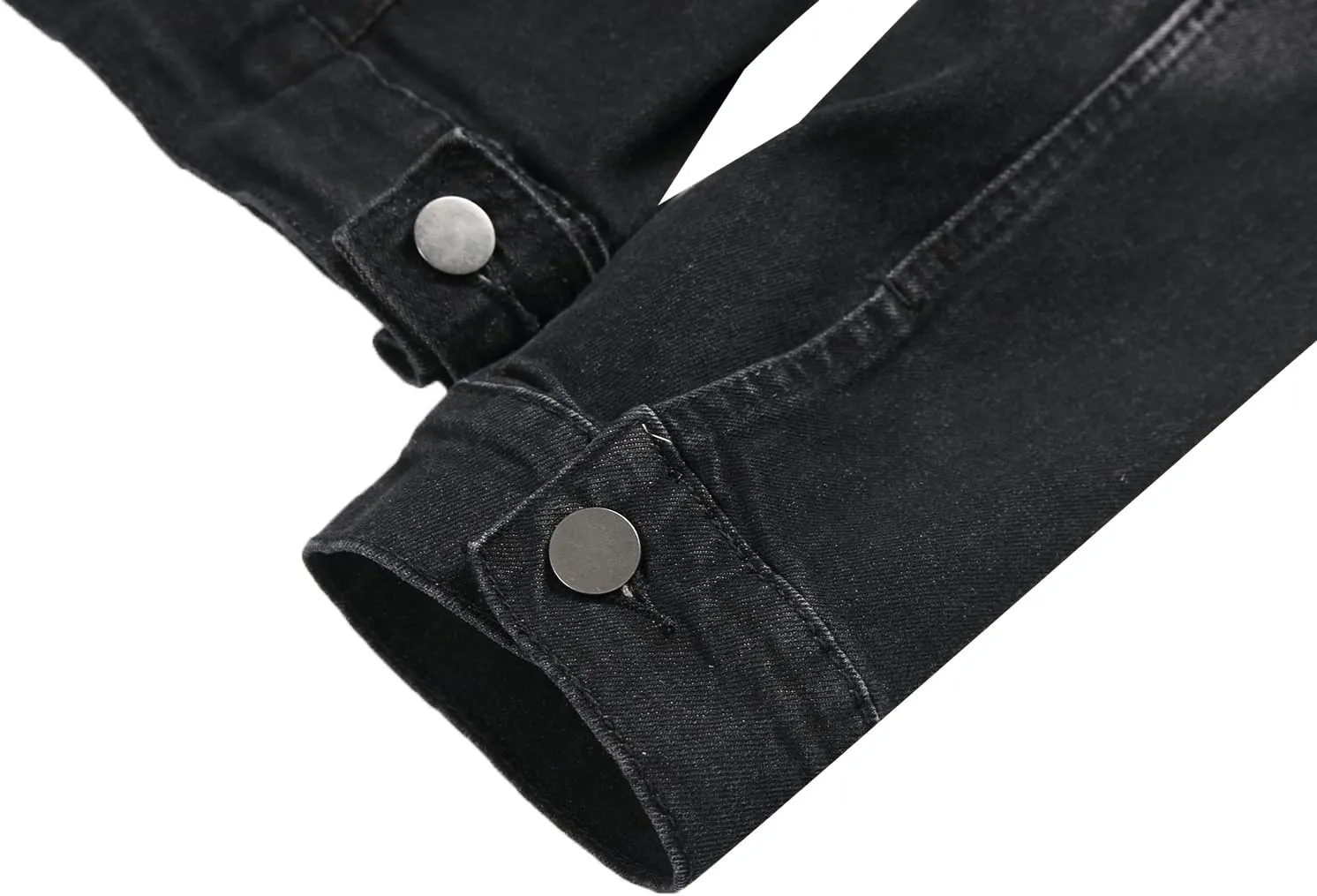 QIMYUM Jean Jacket For Men, Distressed Slim Denim Jacket