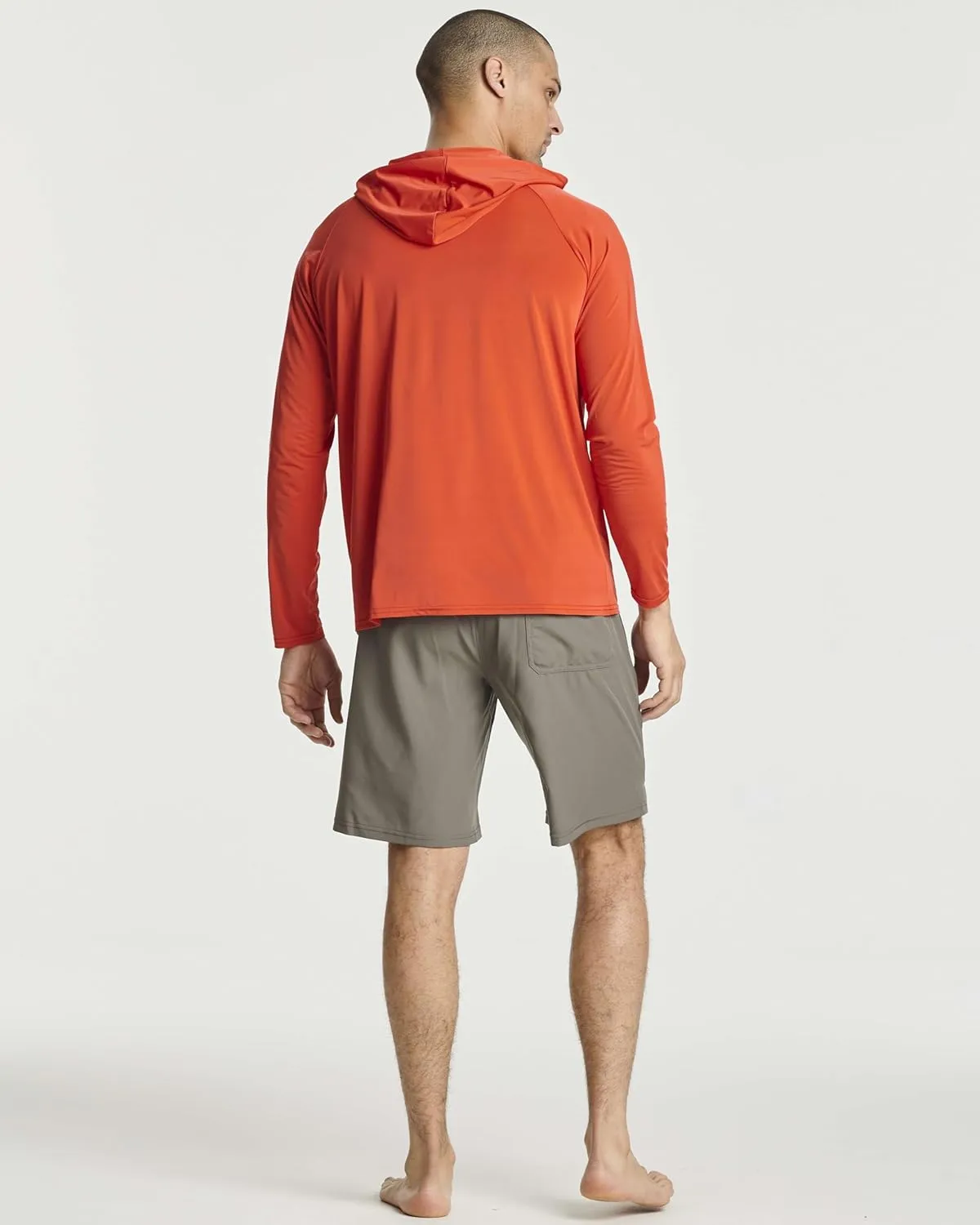Real Essentials 3 Pack: Men's Rash Guard Hoodie Sweatshirt Sun Protection UPF Fishing Shirt (Available in Big & Tall)