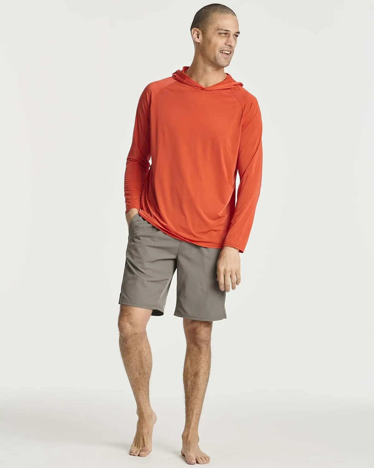 Real Essentials 3 Pack: Men's Rash Guard Hoodie Sweatshirt Sun Protection UPF Fishing Shirt (Available in Big & Tall)