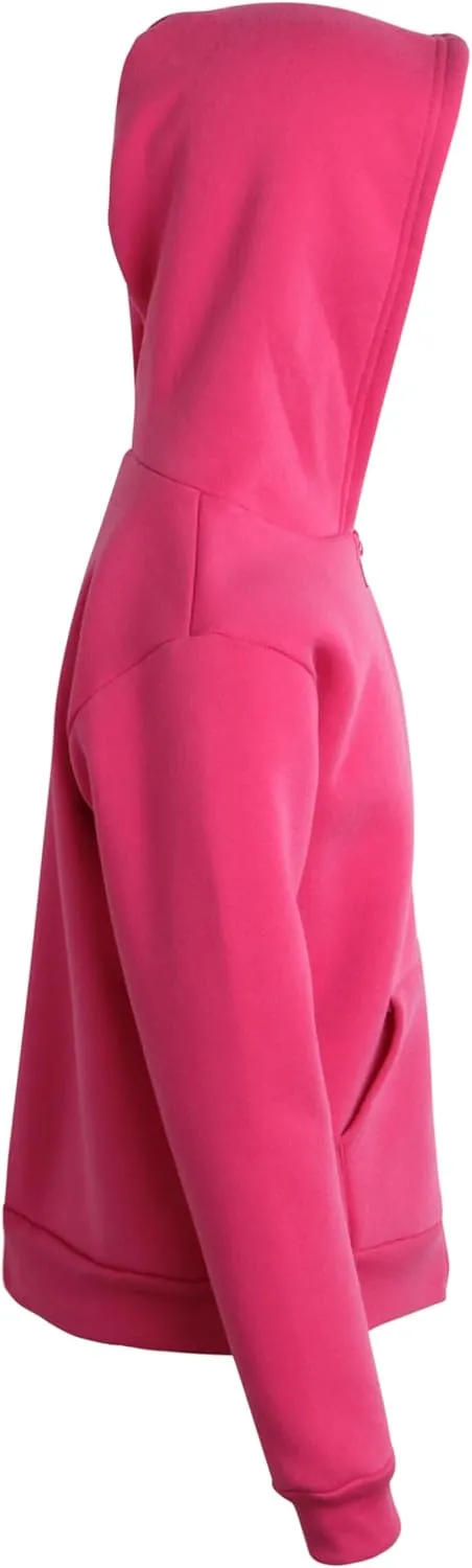 Real Love Girls' Sweatshirt - Heavyweight Fully Sherpa Lined Super Soft Plush Zip Hoodie - Winter Sweatshirt, 7-16