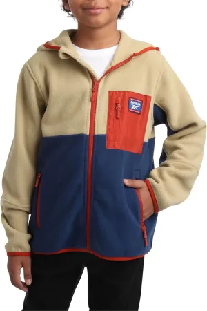 Reebok Boys' Jacket - Warm Polar Fleece Zip Up Hoodie Jacket for Boys - Lightweight Athletic Boy's Comfort Hoodie (4-20)