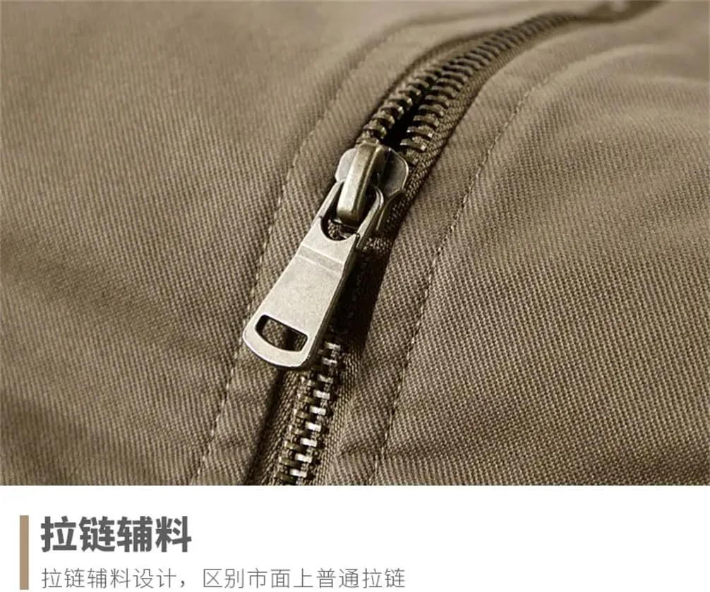 REHJJDFD Men Thicken Fleece Warm Winter Jacket Jackets Male Coat Men Parkas Wool Winter Men's Cotton-Padded Warm Jackets