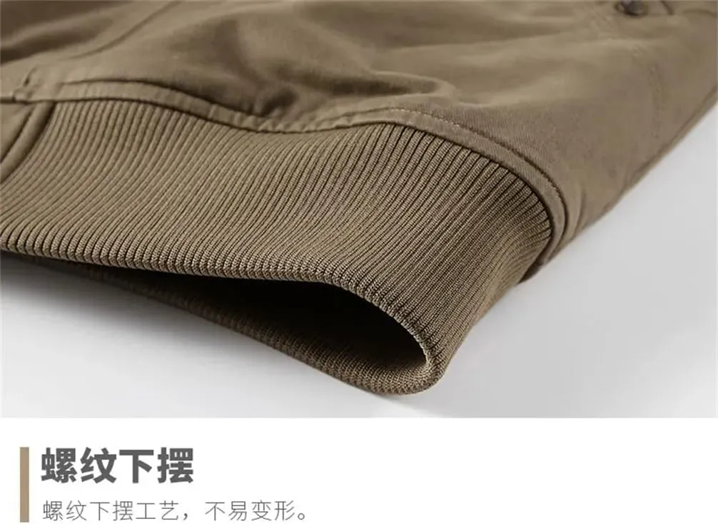 REHJJDFD Men Thicken Fleece Warm Winter Jacket Jackets Male Coat Men Parkas Wool Winter Men's Cotton-Padded Warm Jackets