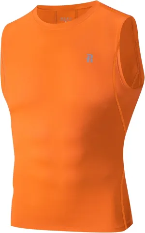 Runhit Sleeveless Compression Shirt Men Tank Top Athletic Muscle Shirts for Men