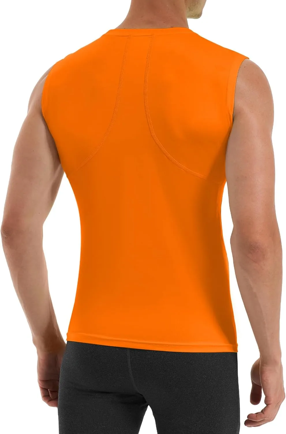 Runhit Sleeveless Compression Shirt Men Tank Top Athletic Muscle Shirts for Men