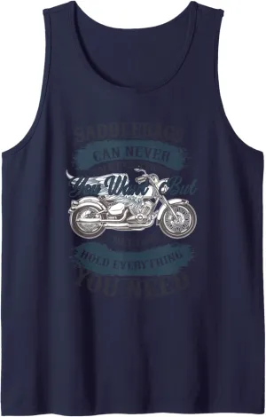 Saddlebags can Never Hold Everything you Want - Motorcycle Tank Top