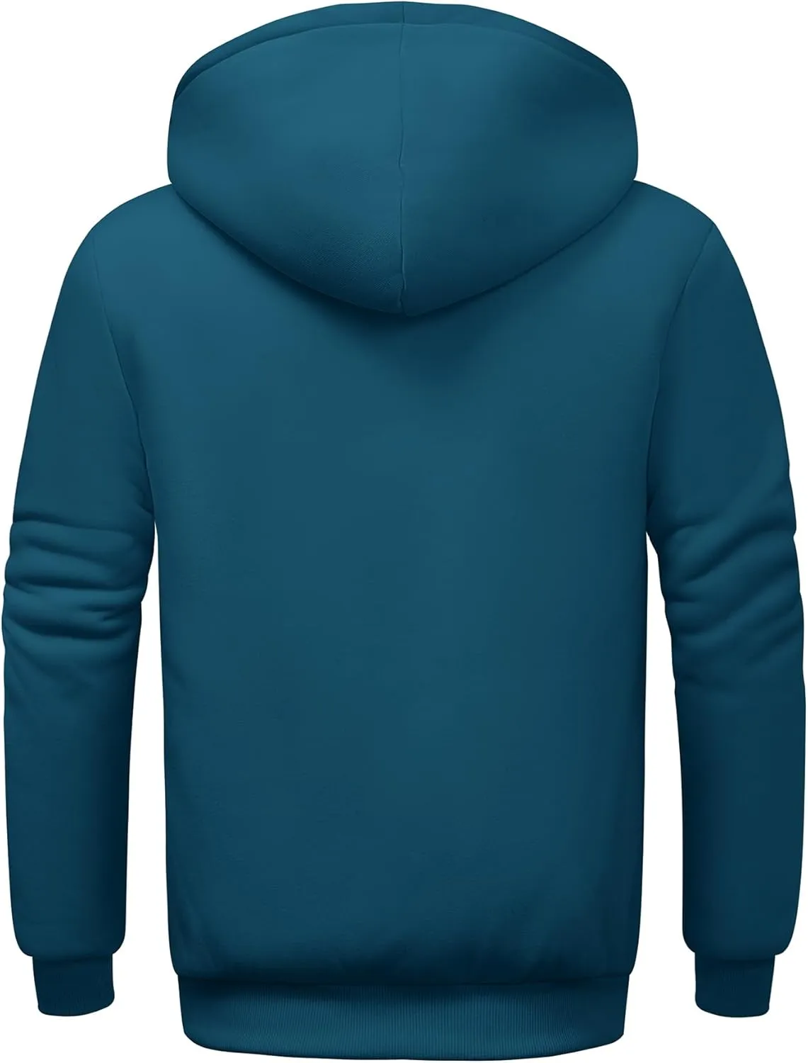 SCODI Hoodies for Men Heavyweight Fleece Sweatshirt - Full Zip Up Thick Sherpa Lined Hooded Sweatshirts