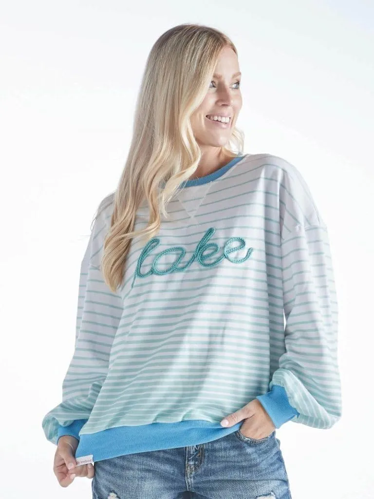 Simply Southern French Terry Crew Neck Sweater
