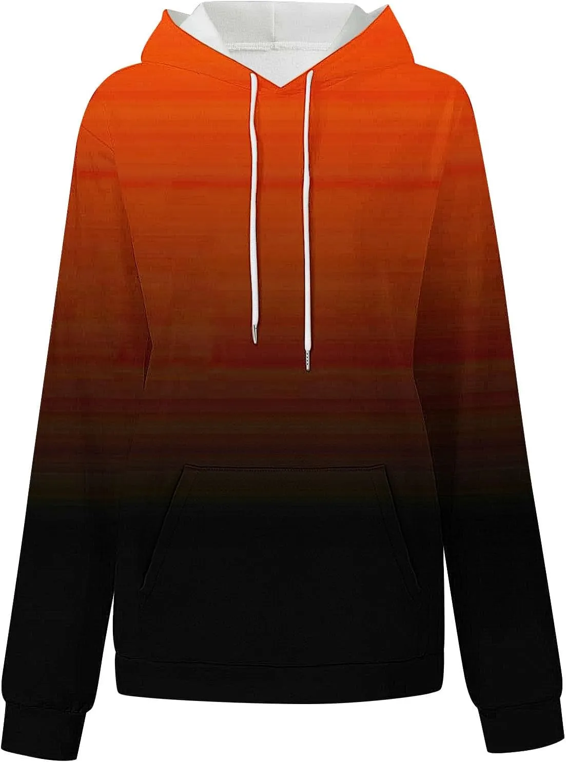 SMIDOW Oversized Hoodies For Women Trendy 2024 Gradient Plus Size Pullover Tops Teen Girls Fall Outfits Hooded Sweatshirt