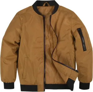 SNOW DREAMS Boys Girls Bomber Jacket Flight Jackets Spring Varsity Jacket