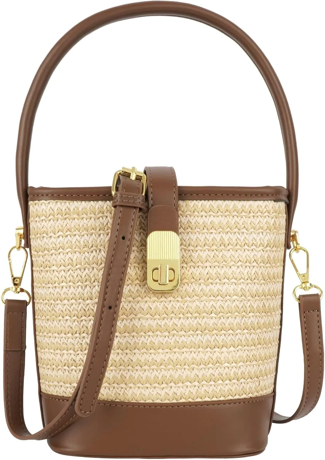 Summer Hobo Purse Women's Straw Top Handle Handwoven Crochet Crossbody Shoulder